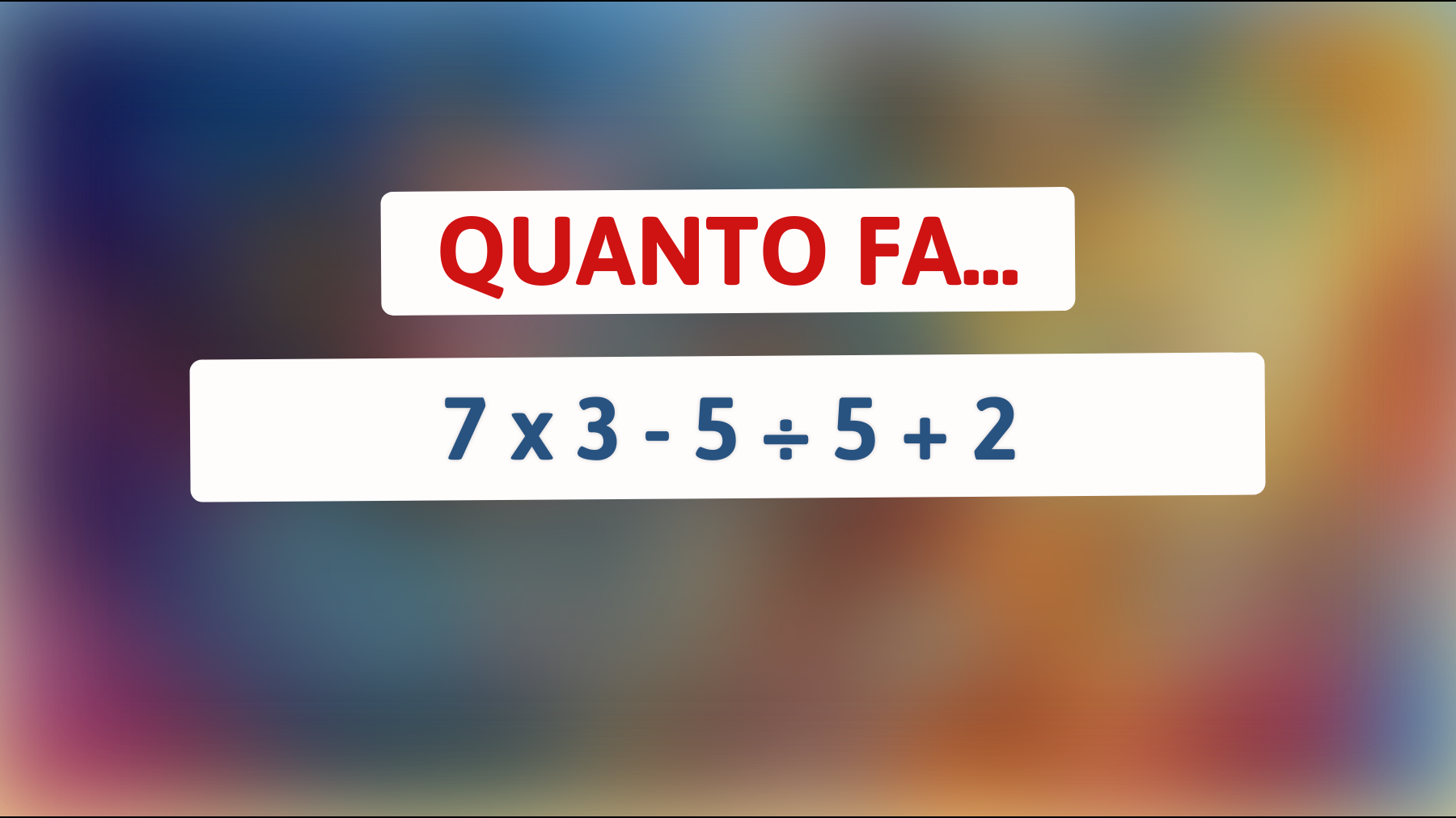 Le menti geniali risolvono questo enigma matematico in pochi secondi! Scopri se sei tra loro!"