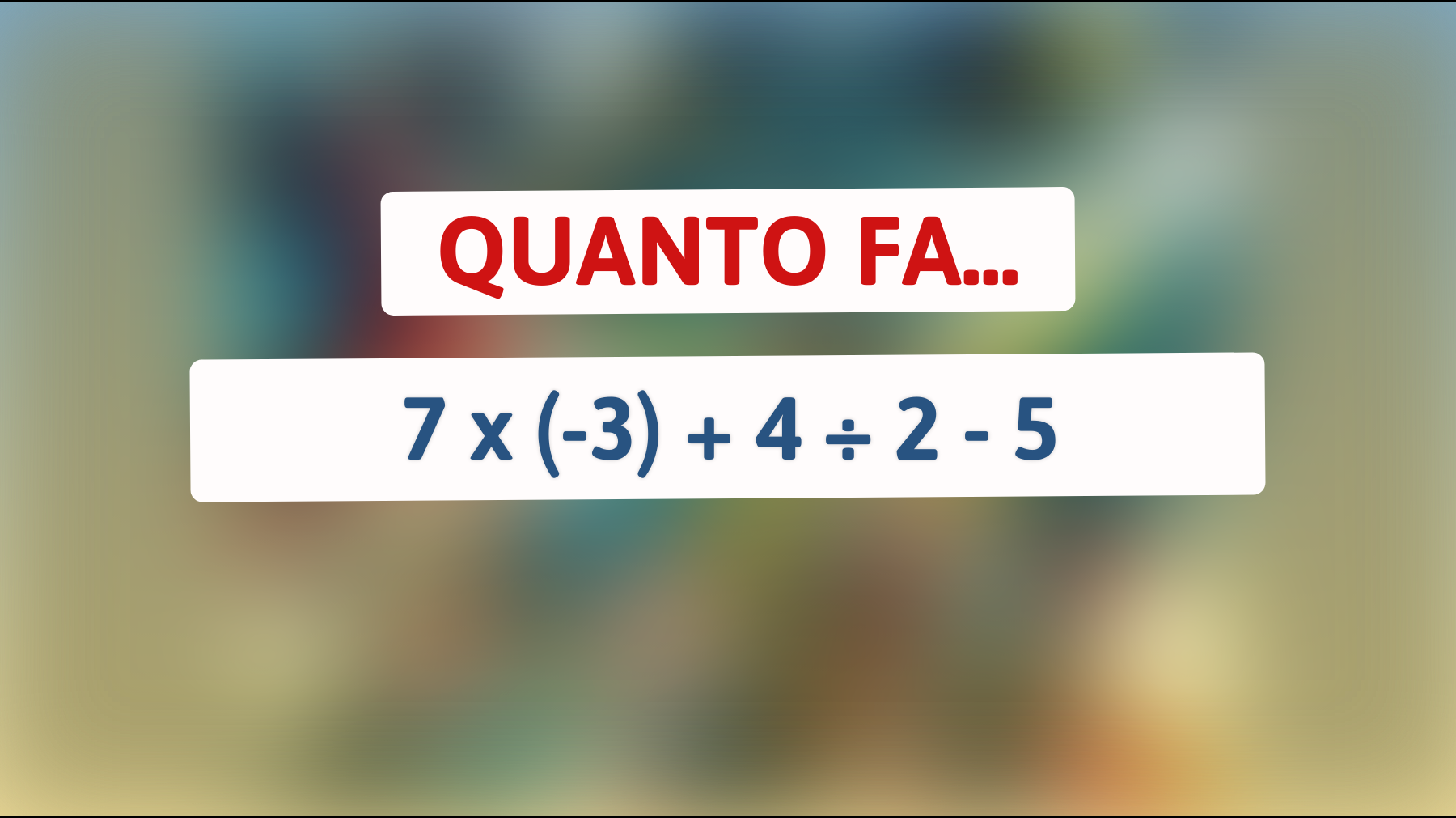 Scopri se sei un genio matematico: risolvi questo enigma impossibile in meno di 10 secondi!"