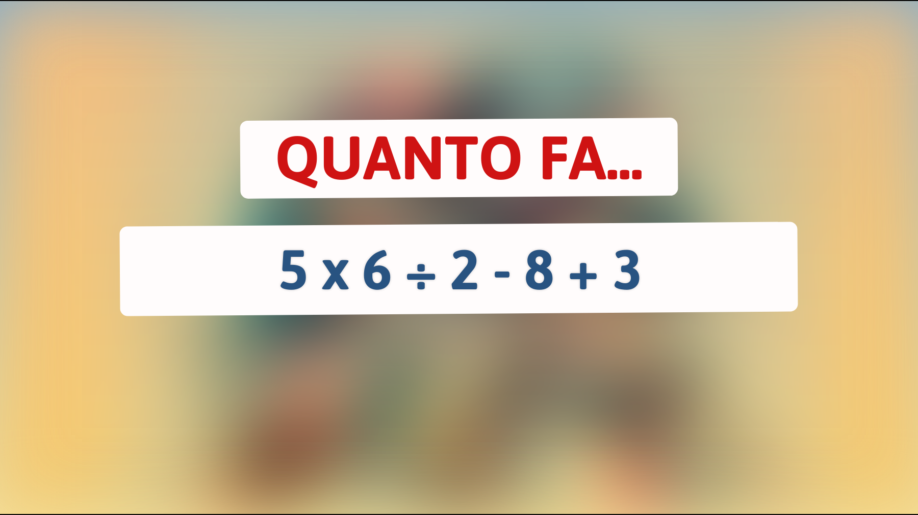 Solo i veri geni possono risolvere questo indovinello matematico: mettiti alla prova ora!"